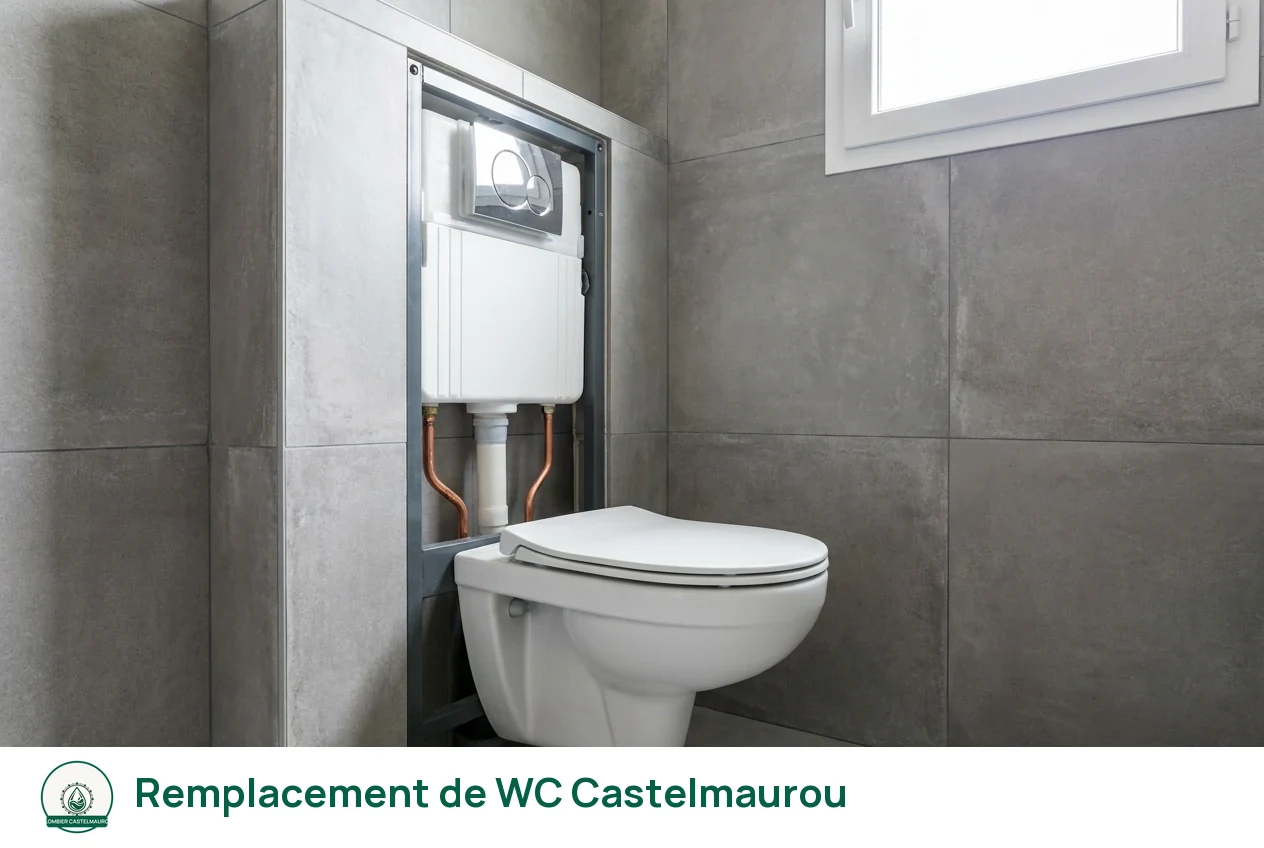 Remplacement de WC à Castelmaurou